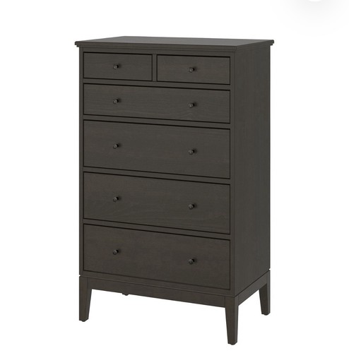 Commode noire tiroirs - commode, 6