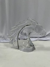 DAUM FRANCE CRYSTAL HORSE HEAD