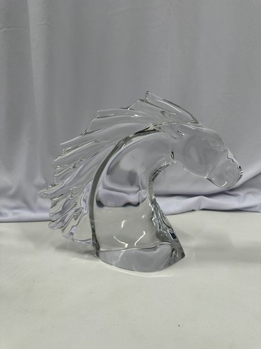 Daum france crystal horse head - daum,