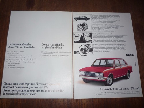 Publicite fiat 132 - publicite,