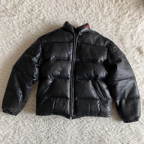 Veste blouson cuir brodée - en,