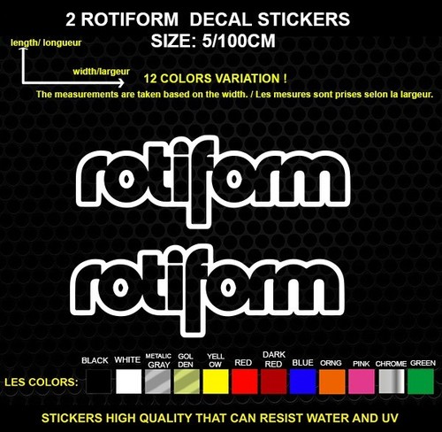 Rotiform logo autocollant - 2,