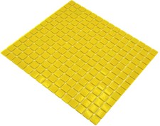 Mosaïque Jaune Poolfliesen Poolmosaik Carrelage Verre Brillant Quadrat Mur