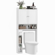 HOMCOM Meuble WC dessus de
