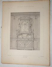 MEUBLES ART NOUVEAU PLANCHE GRAVURE VERS 1900 §2