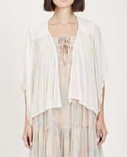 Mes Demoiselles Dionysos Cover-up Top Kimono Dot Embroidered Sheer S-36 245368