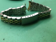 Bracelet - belt - two-tone stainless steel jubilee watch band strap gold plated