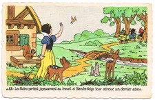 CPA BLANCHE NEIGE ET LES 7 NAINS N° 22