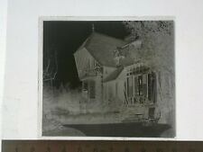 UA173 negative glass plate BE circa 1900 bourgeois house garden sunbeds