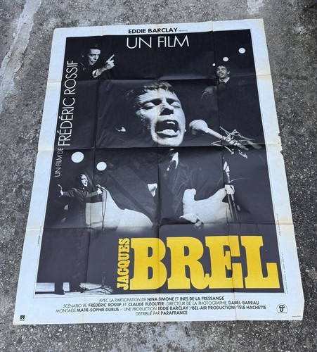 Jacques brel grande affiche - brel,