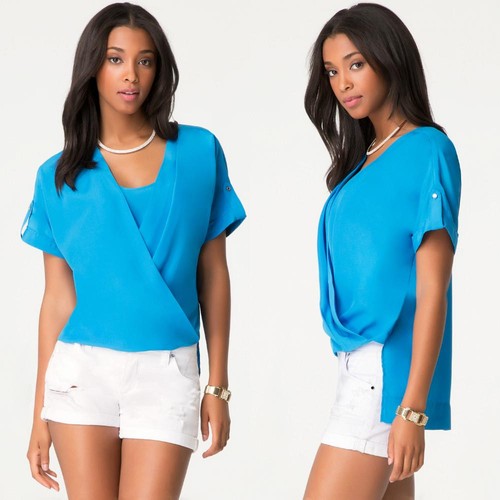 Bebe blue short sleeve - bebe,