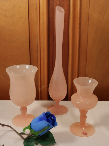 Set vintage pink opaline - set,