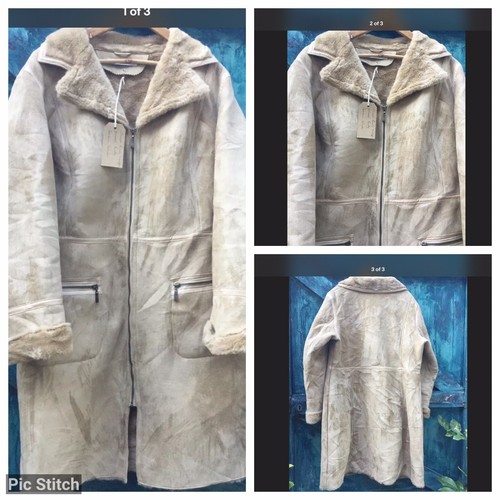 Womens sheepskin coat vegan - coat,