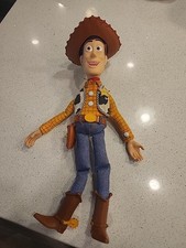 Thinkway Toy Story Collection Cloud Talking Woody Doll With REAL DENIM JEANS