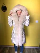 doudoune mi longue luxe ivoire