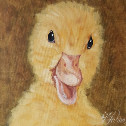 Caneton peinture oiseau - caneton,