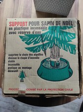 Pied de sapin vintage avec réserve d'eau dans sa boite d'origine