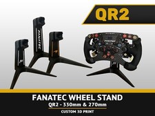 FANATEC WHEEL STAND QR2 - 3D print - 330mm circle wheel and 270mm Formula style