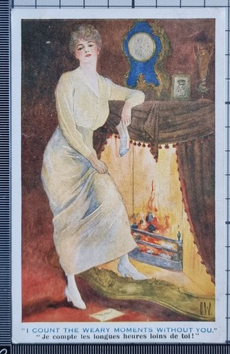 Carte postale élégante - carte, jeune