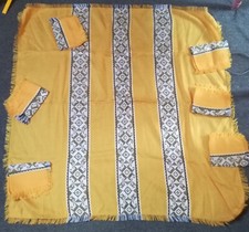 Tableware, or, Tea, Basque fabric, square tablecloth and 6 towels 