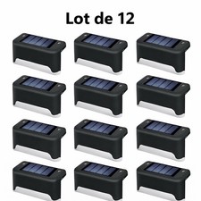 Lot 12 Lampes Solaires LED