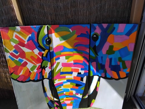 Tableau peinture huile - à, l