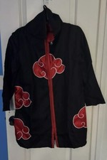 Naruto Cloak Robe Anime Costume Ninja Halloween Cosplay Akatsuki Obito Mask Ring