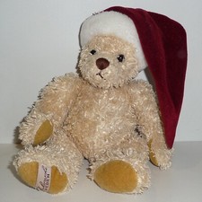 Doudou Ours Bukowski - Bonnet rouge