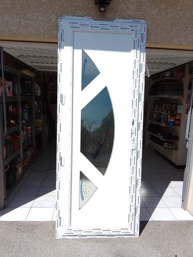 Porte entrée pvc - porte,