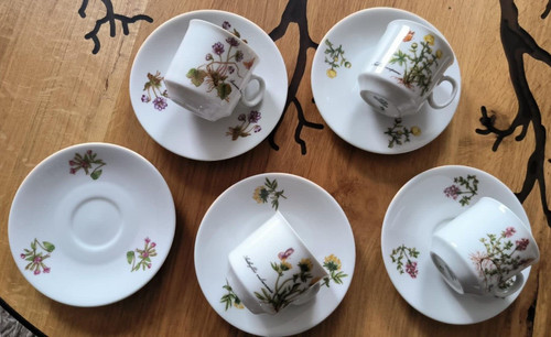 Tasses soucoupes sous - 4, et