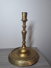 Ancien Bougeoir En Cuivre Haut