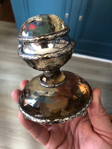 Encrier xixème cristal - cristal, roche