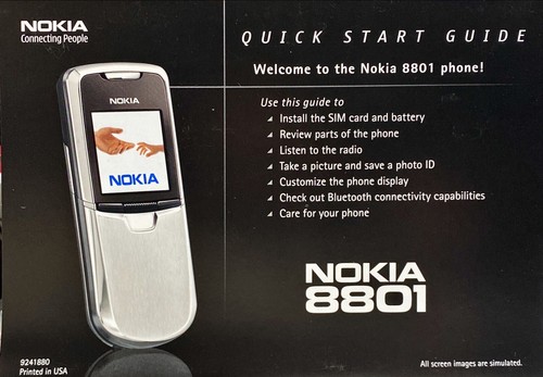 Nokia 8801 used box - nokia,