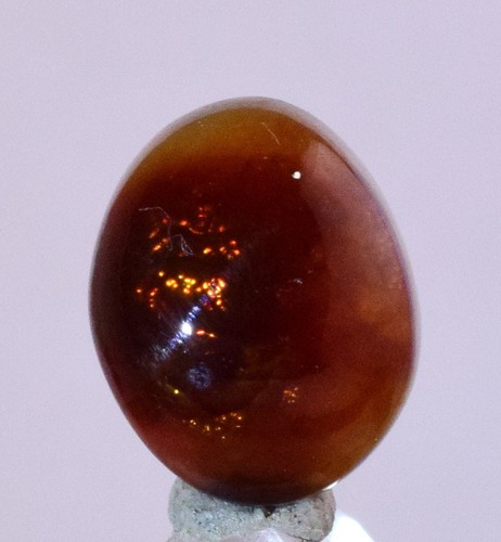 Cabochons agate feu 3 ct - cabochons,