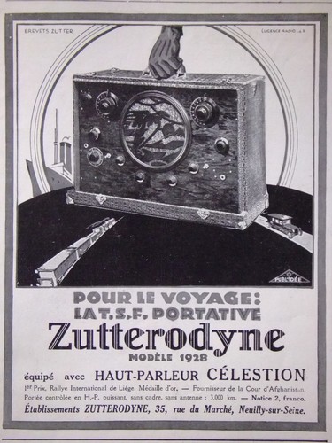 Publicité 1928 tsf portative - 1928,