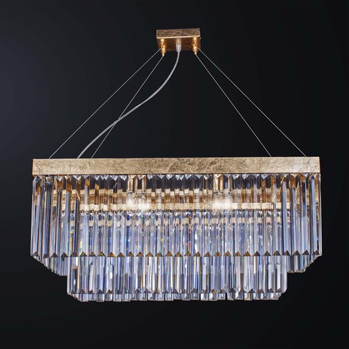 Lustre classique rectangulaire - lustre,
