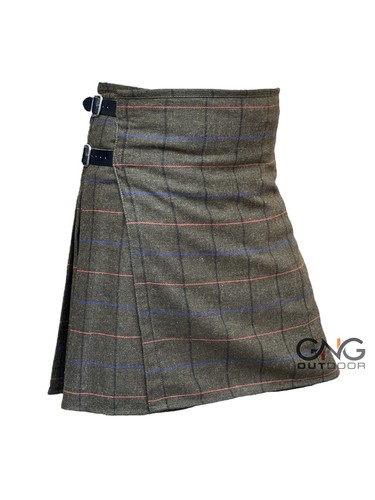 Kilt laine écossais - kilt, marron