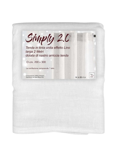 Simply rideau blanc effet - simply,