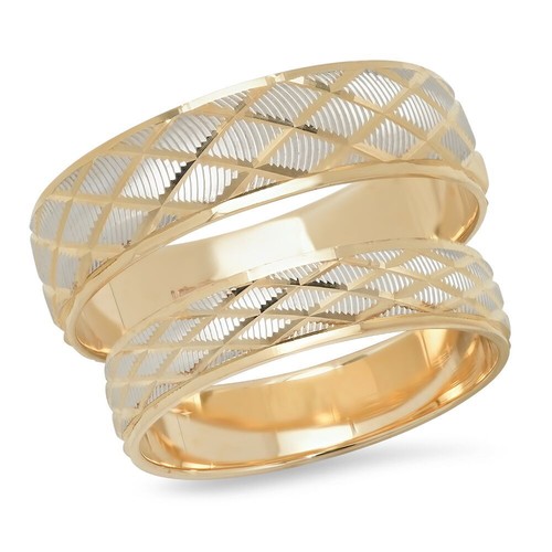 14k deux ton mariage - 14k,