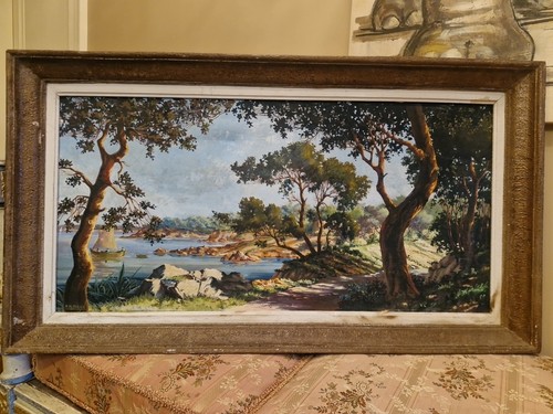 Peinture ancienne huile sur - ancienne,,