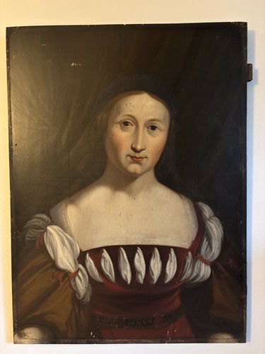 Ancien tableau huile sur bois - ancien,