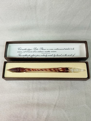 Porte plume verre - plume, en