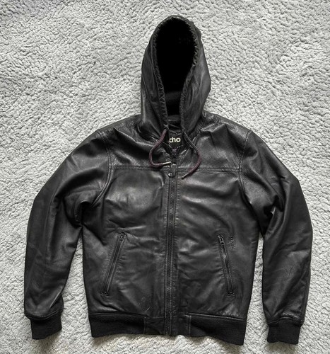 Blouson capuches cuir - blouson,