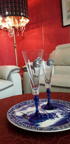 Duo flûtes champagne - flûtes,