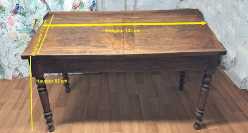 Table coffre rustique - , en