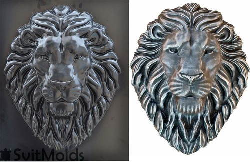 Moule lion diy plaque - 2d, roi