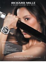 ADVERTISEMENT 2012 RICHARD MILLE watch by Michéle YEOH rm 51 phoenix