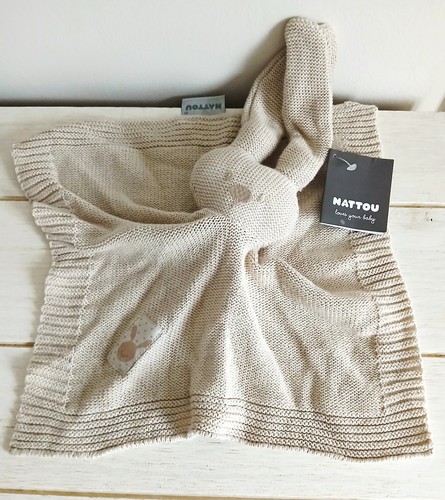 Nattou doudou carré lapin - carré,
