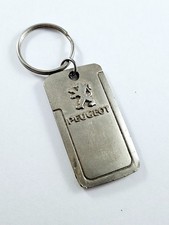 KEYCHAIN - PEUGEOT - RENNES dealer garage - brushed metal -