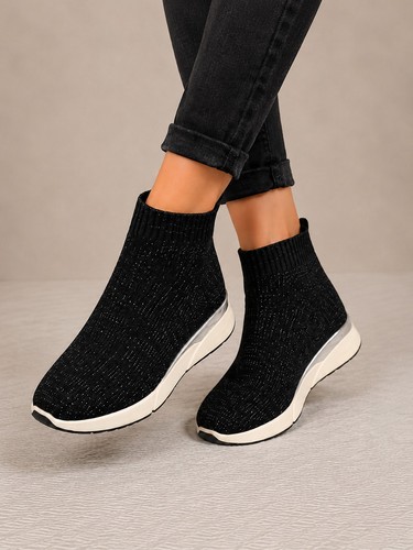 Baskets chaussettes femme